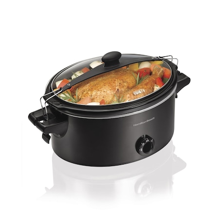 Hamilton Beach Hamilton Beach Stay or Go 6 qt Black Metal Slow Cooker 33261